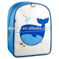 high-quality fashion embroidery dolphin teenage girls rucksack canvas backpacks for school
